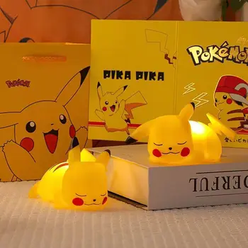 Pokemon Pikachu Noite De Luz Brilhante Brinquedo Das Crianças Pokemon Pikachu Bonito Lâmpada De Cabeceira Quartos, Sala Ornamento Presente De Aniversário
