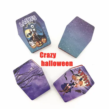 Halloween Novo Design Cílios Caixa de Embalagem Atacado Vazio Chicote Caixas de maquiagem caixão Caso de 25mm de Vison Cílios Criativo Cílios