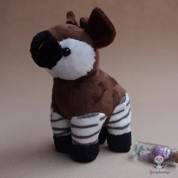 Crianças Brinquedos Presentes Simulação Okapi Boneca De Pelúcia Africana De Pastagem, Os Animais De Brinquedo Raro Kawaii Uma Peça