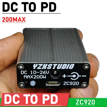 MAX200W DC 12V 24V PD A-Tipo C USB 5V área de Trabalho de carregamento rápido QC carregador do CARRO de 100W buck-boost VOOC telefone celular portátil