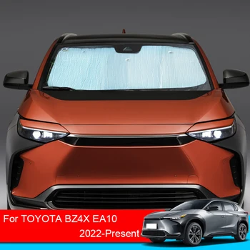 Para a Toyota BZ4X EA10 2022-2025 Carro Chapéus-de-sol UV Capa de Proteção para janelas Laterais de Cortina pára-Sol Viseira pára-brisa do Carro Acessórios