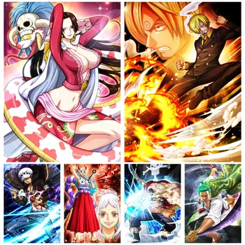 Clássico Anime One Piece Trafalgar D. Lei Da Água, Tela De Pintura, Cartaz Mural De Decoração, Imagem De Arte Da Parede Decoração Do Quarto De Crianças