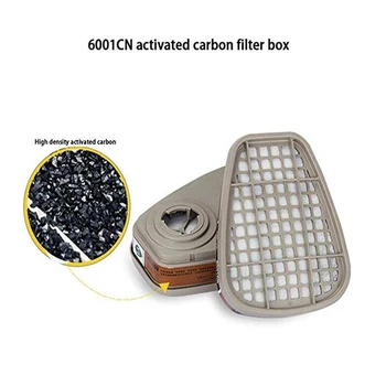 FCUP Substituir o Cartucho filtrante do Filtro de Caixa Para o produto Químico Respirador Poeiras de Gases de 6200/6800/7502 Máscara Acessórios