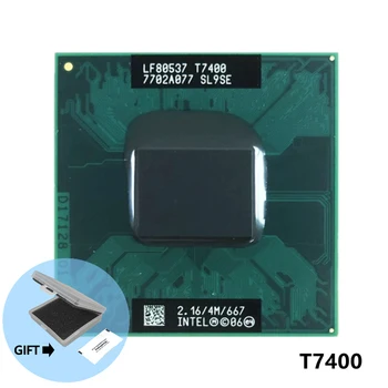 original CPU intel laptop Core 2 Duo T7400 CPU 4M Soquete 479 Cache/2.16 GHz/667/Dual-Core processador de Laptop PGA478