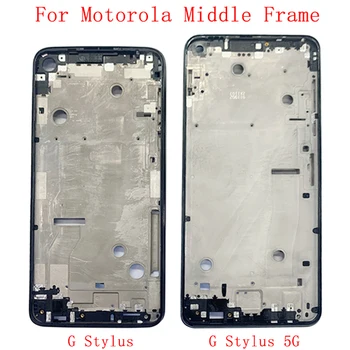 Quadro do meio LCD Placa de Moldura de Painel de Chassis de Habitação Para Motorola Moto G Caneta 5G de Telefone de Metal Quadro do Meio Peças de Reparo
