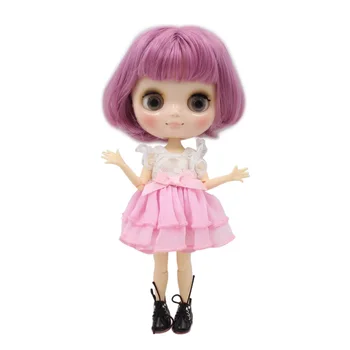 DBS blyth Middie Boneca conjunto corpo-de-rosa do cabelo curto bob de cabelo 1/8 20cm BL1063 meninas anime presente