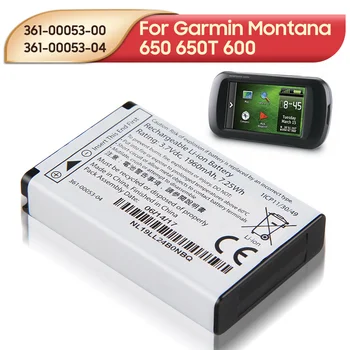Substituição 361-00053-00 Bateria Para Garmin Montana 650 650T 600 361-00053-04 VIRB GPS Portáteis Bateria 2000mAh