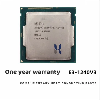 Intel Xeon E3-1240 v3 E3 1240v3 E3 1240 v3 3.4 GHz Quad-Core de Oito Thread da CPU Processador 8M 80W LGA 1150