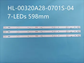 3pcs x 32polegadas Retroiluminação LED Strip para DOFFLER 32BH15-T2 32CH15-T2 JVC HL-00320A28-0701S-04 LT-32DE75 180.DTO-3218000-2H 