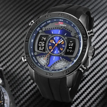 2020 melhores marcas de Relógios Para Homens Casual Esporte Militar Pulseira de Silicone Homens Relógios Impermeável Cronógrafo Preto Relojes Hombre