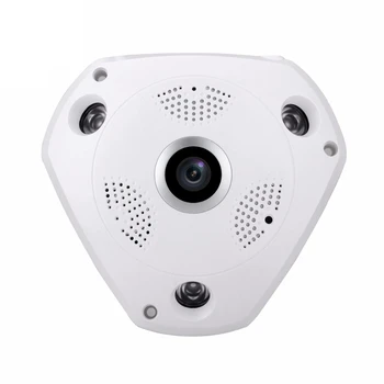 5MP AHD Câmera da Segurança Home Interior de 1,7 mm Olho-de-Peixe Grande Angular de Vigilância de Vídeo Infravermelho SONY 326 Câmera de CCTV com OSD Cabo