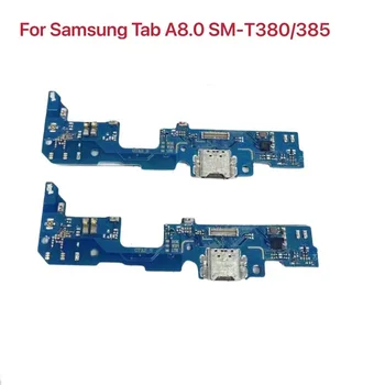 Para Samsung Galaxy Tab 8,0 SM-T380 SM-T385 T380 T385 de Carregamento do USB da Porta de ligação Plug do cabo do Cabo flexível do Carregador Conector da Placa do PWB Peças