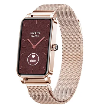 ZX19 Smart Watch Mulheres Fashion Girl Smartwatch da frequência Cardíaca Bood Pressão de Aptidão esportiva, Pulseira Personalizável Pulseira Dial