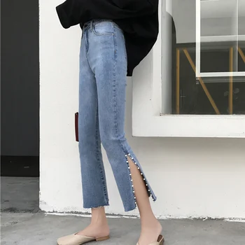 Atacado barato 2019 nova Primavera Verão Outono Quente de venda de moda feminina casual, de Jeans, Calças BW59