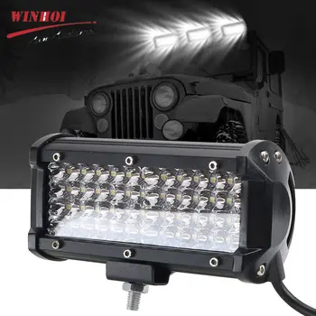 144W Off Road 4x4 DIODO emissor de Luz de Trabalho Barra de Feixe Brilhante LED 12V 24V Lightbar Lâmpada da Névoa para o Caminhão Trator Moto JIPE ATV