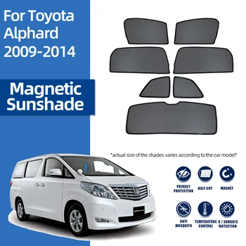 Para a Toyota VELLfire ALPHARD AH20 2008-2015 Magnético Carro pára-Sol pára-brisa Dianteiro de Malha Quadro de Cortina de vidro Traseiro Lateral óculos de Sol