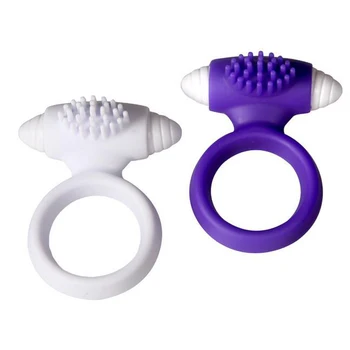 Impermeável Vibrador de Silicone Reutilizável Vibração Pênis Anéis de Atraso Duração de Pau Anel de Brinquedos Sexuais para o sexo Masculino YS0153