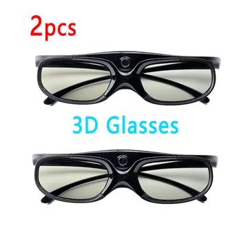 2pcs de obturador Ativo 96-144HZ recarregável 3D Universal óculos para Xgimi Z3/Z4/Z6/H1 Nozes G1/P2 a Acer, BenQ projetor DLP LINK