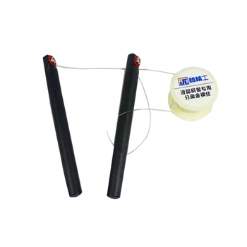 1PCS diâmetro de 0, 08mm de 100m de Fio de Molibdênio LCD separando tela de Linha de Corte com a Barra do Punho para o Iphone Vidro Separador oca kit