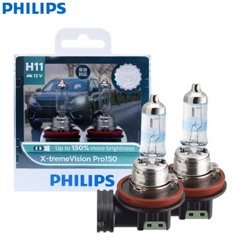 Philips X-treme Visão Pro150 H11 12V 55W PGJ19-2 +150% de Carro Brilhante e Lâmpadas de Faróis de Halogéneo Genuíno Original Auto Lâmpadas, 2pcs