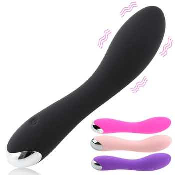 10 modos de Ponto G vibrador Vibrador para as Mulheres Soft Feminino, Vagina, Clitóris Estimulador Anal Massager Masturbador de Produtos do Sexo para Adultos