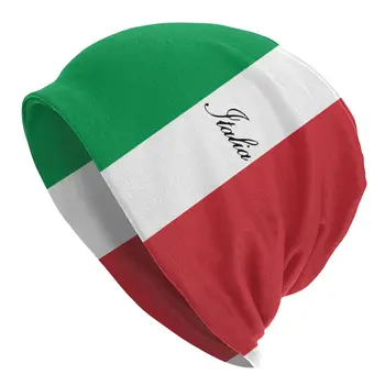 Bandeira Italiana Da Itália, Italia Caps Hip Hop Street Skullies Beanies Chapéu Homens Mulheres Sexo Masculino Primavera Quente Quebra Cabeça Bonnet Chapéu De Malha De