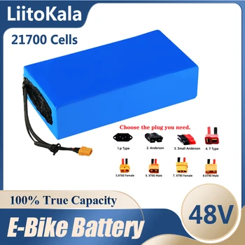 LiitoKala 48V 30ah 35ah 20ah 25ah 40ah 50ah 45ah ebike bateria 21700 de Lítio de Bateria Para bicicleta Elétrica Scooter Elétrica
