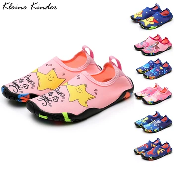 Descalço os Sapatos Crianças de Natação Tênis Chinelos de quarto para Menino Menina Crianças Sapatos de Praia de Água Meias Banho do Bebê Sapato Aquáticos Chinelo