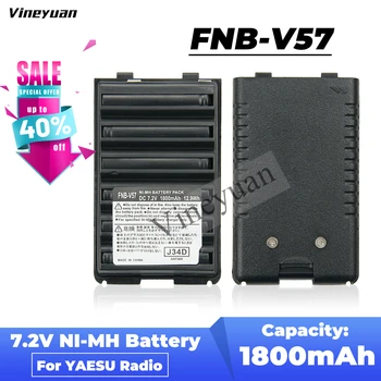 FNB-V57 1800mAh Ni-MH Bateria Compatível para Vertex Yaesu VX-VX 410-420 VX-417 VX-160 VX-168 VX-428 VX-429 VX-250 FNB-V94