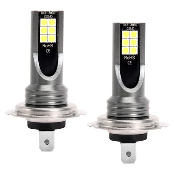 2pcs H7 LED Lâmpada de Farol H7 Diodo emissor de luz de Nevoeiro LED de Alta Potência do Carro de Farol de Luz Auto Farol Lâmpadas de Acessórios para carros