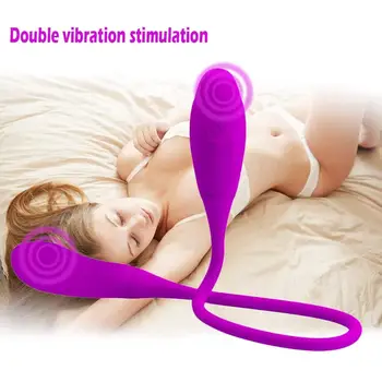 7 Velocidade de Vibração Potente Função Recarregável Dupla Vibrador Ovo Par G-spot Anal com Vibrador Brinquedo do Sexo Para Mulheres de Carregamento USB