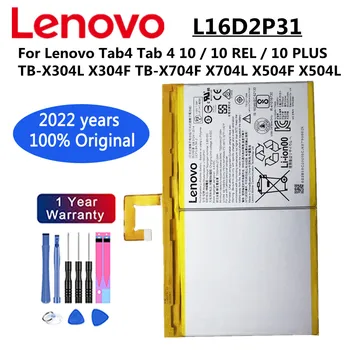 L16D2P31 Bateria Original Lenovo Tab4 Guia 4 10 / 10 REL / 10, ALÉM da TB-X304L X304F TB-X704F X704L X504F X504L 7000mAh Batteria
