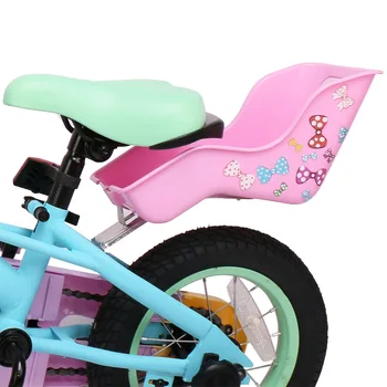 DrBike Crianças Assento da Bicicleta, Posto de Boneca Assento com Suporte para Bicicleta de Criança Decorar-se com Adesivos