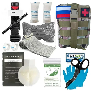 De sobrevivência, kit de primeiros socorros Molle táticas militares de gestão de saco de Trauma kit de acampamento ao ar livre de caça de desastres aventura kit de sobrevivência