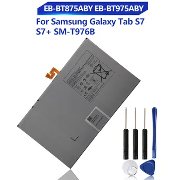 Substituição da Bateria Para Samsung Galaxy Tab S7 S7+ SM-T976B EB-BT875ABY EB-BT975ABY Genuíno Bateria do Tablet com Ferramentas de