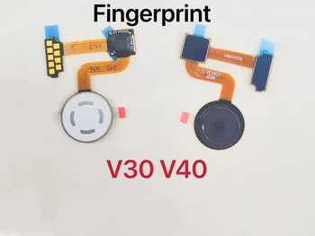 Para LG V30 V40 Home Botão de impressão digital Touch ID do Sensor do cabo do Cabo flexível da Fita de Peças de Reposição