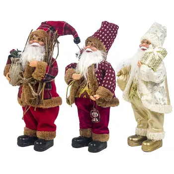 Papai Noel Boneca Enfeite De Árvore De Natal Decoração De Natal Em Casa Tecido Papai Noel Boneco De Neve Boneca De Natal De Presente De Ano Novo
