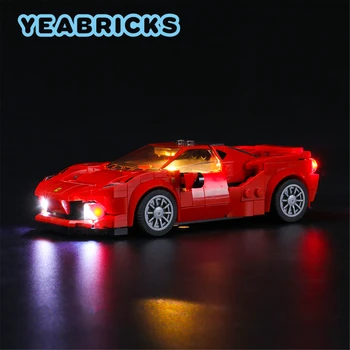 YEABRICKS DIODO emissor de Luz, Kit para 76895 F8 Tributo Carro de Corrida de Blocos de Construção de Conjunto (que NÃO Incluem o Modelo) Tijolos de Brinquedos para Crianças