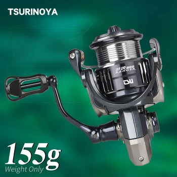 TSURINOYA Luz Ultra 155 g de Isca Finesse de Carbono Carretel de Pesca de Spinning RANGER 800 1000 pouco Carretel de Pesca de Truta Roda