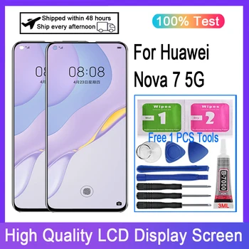 TFT Para Huawei Nova 7 5G JEF-AN00 JEF-NX9 JEF-AN20 Display LCD Digitador da Tela de Toque LCD de Substituição