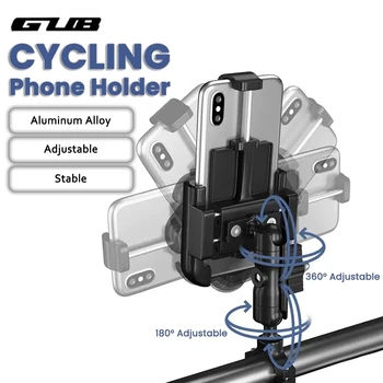 GUB P50 de Ciclismo de Telefone do Suporte de Montagem de Alumínio Ajustável de Bicicleta Telefone Celular Suporte Para 4.7-6.7