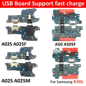 Carregamento USB Conector da Placa Flex Microfone Para Samsung A03S A02S A025M A025F A31 A10 A105FN A30S A50S A70S A01 A11 A20 A40