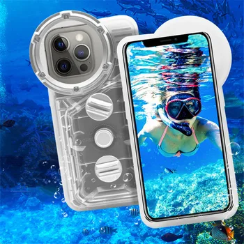 Impermeável Telefone de Caso para o IPhone 12 Pro Max /11 Pro Max de Mergulho Subaquática Habitação Capa Protetora de Natação, Snorkeling