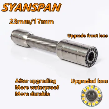 Acessórios 17mm/23mm Cabeça de Câmera para Câmera da Inspeção da Tubulação SYANSPAN de Drenagem de Esgotos de Tubagem Industrial Endoscópio IP68 Impermeável