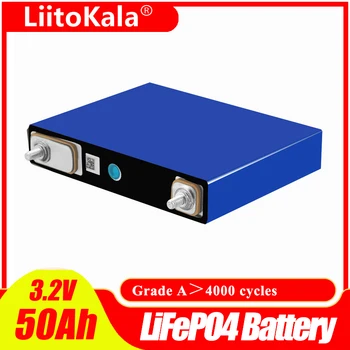 LiitoKala 3.2 V 50Ah lifepo4 células de Lítio de fosfato de ferro para 12V 52Ah bateria recarregável diy de armazenamento de energia solar