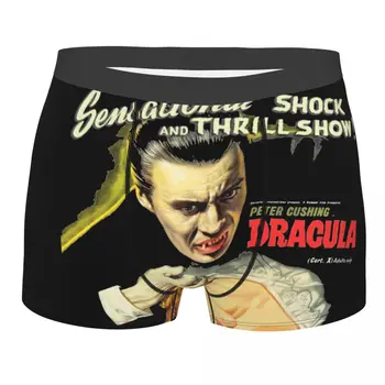 Engraçado Boxer Shorts, Cuecas Homens Drácula Original Martelo Cartaz 1958 Cueca Múmia Filme de Terror de Cuecas para o sexo Masculino S-XXL
