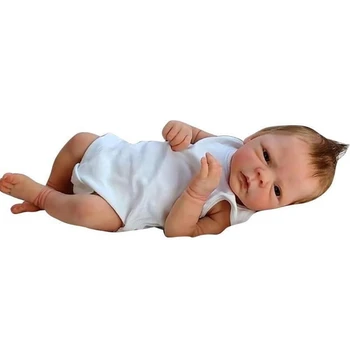 Reborn Baby Dolls 18inch Artesanal Recém-nascido Boneca Cheia de Silicone Corpo de Boneca Realista Realista Criança Bebês, Crianças Brinquedo Presentes para Y1QF