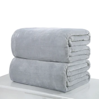 Lã de Flanela Cobertor de Plush Cor Sólida Cama Capas para sofá Macio Adultos Xadrez Jogar Cobertores Colcha da cama para o Sofá