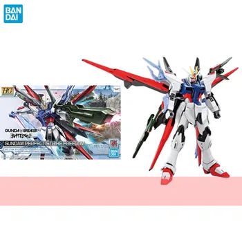 Bandai Original de Gundam Modelo de Kit de Anime Figura HG 1/144 Gundam batida PERFEITA LIBERDADE de Anime Figura de Ação de Brinquedos para Crianças