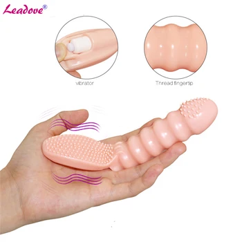 Dedo Vibradores, Brinquedos do Sexo Estimulação do Clitóris Escova de Vibração de Dedo de Luva G Spot Massagem Vibrador Brinquedos Sexuais Para a Mulher ZD0196